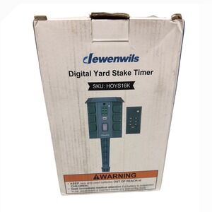 Dewenwils Digital Yard Stake Timer 100ft RF Remote Ctrl Dusk Dawn Sensor HOYS16K